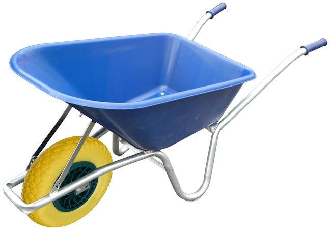 Polycarbonate Barrow with Flatproof Tyre 100L - Blue Polycarbonate Barrow with Flatproof Tyre 100L - Blue