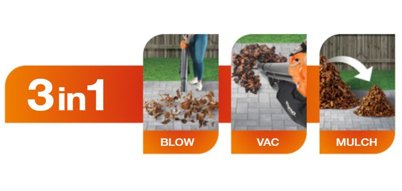 Flymo Cordless EasiBlowVac KIT 18v / 4Ah Battery K4 Flymo Cordless EasiBlowVac KIT 18v / 4Ah Battery K4