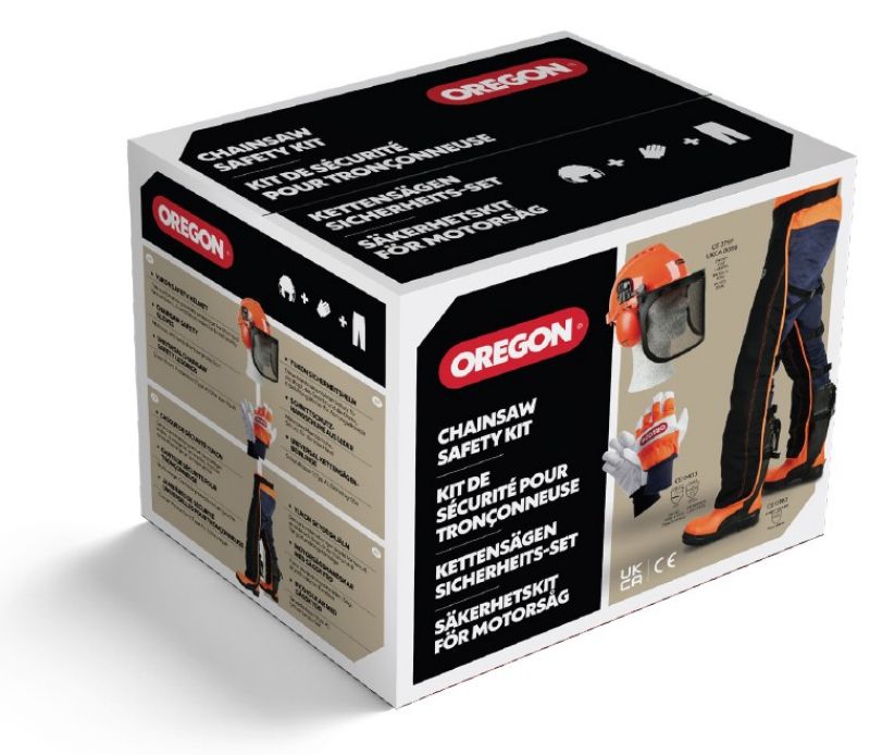 Oregon Type A Chainsaw Safety Clothing Starter Kit (Leggings / Gloves / Helmet) Oregon Type A Chainsaw Safety Clothing Starter Kit (Leggings / Gloves / Helmet)