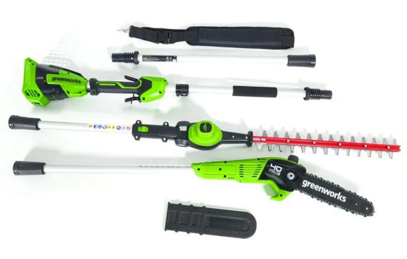 Greenworks Cordless Pole Saw & Hedge Trimmer KIT 40v / 51cm (inc 2 x 2Ah Battery & Charger) Greenworks Cordless Pole Saw & Hedge Trimmer KIT 40v / 51cm (inc 2 x 2Ah Battery & Charger)