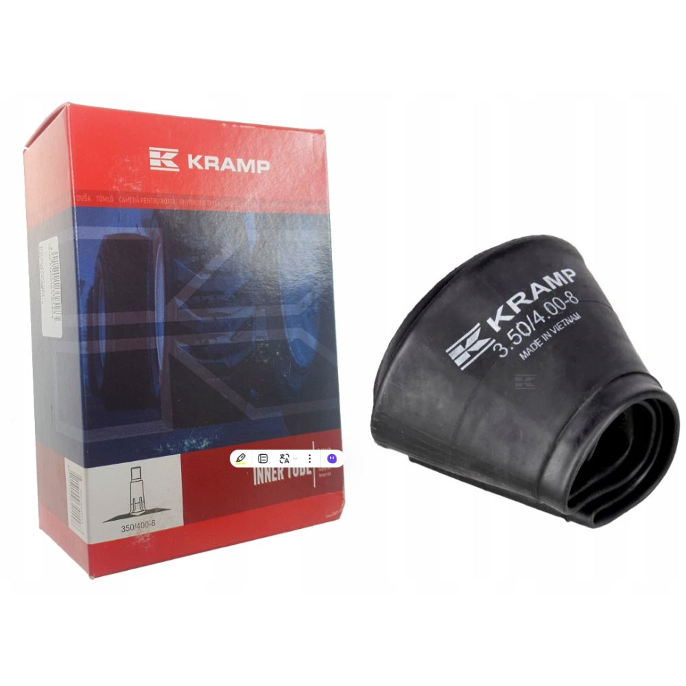 Universal Inner Tube 350/400-8 - Straight Valve Stem Universal Inner Tube 350/400-8 - Straight Valve Stem