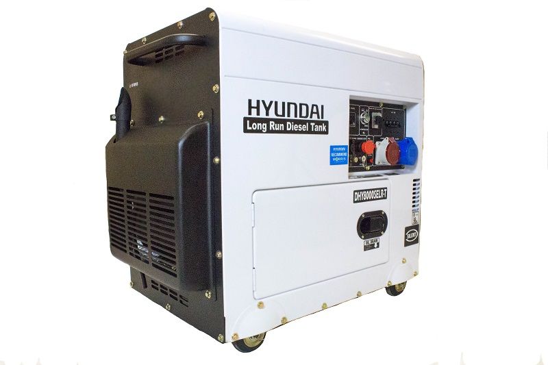 DHY8000SELR-T Hyundai Multi-phase Silenced Long Run Diesel Generator 6kW / 7.5kVA DHY8000SELR-T Hyundai Multi-phase Silenced Long Run Diesel Generator 6kW / 7.5kVA