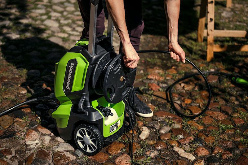 Greenworks G40HG G40 Pressure Washer with Patio Head and Brush 1900w Greenworks G40HG G40 Pressure Washer with Patio Head and Brush 1900w