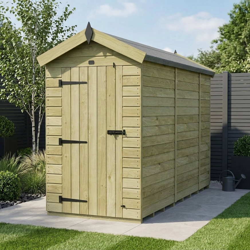 4 x 10 Apex Shed Single Door, No Windows 4 x 10 Apex Shed Single Door, No Windows