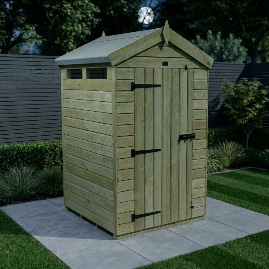 4 x 4 Apex Security Shed 4 x 4 Apex Security Shed