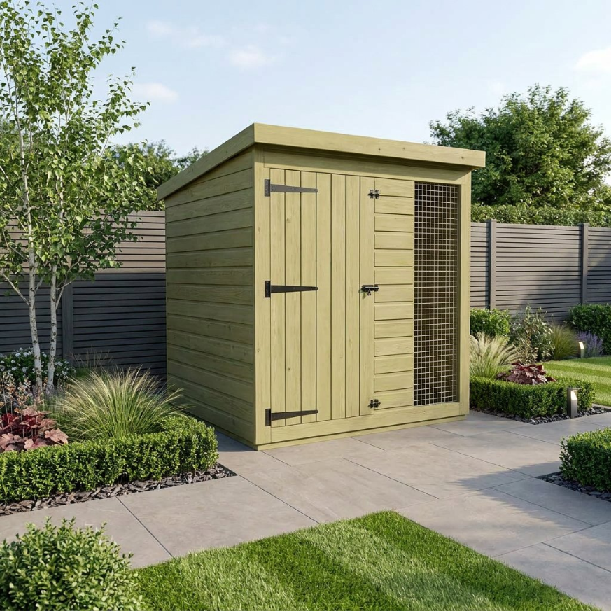 4 x 4 Dog Kennel And Run 4 x 4 Dog Kennel And Run