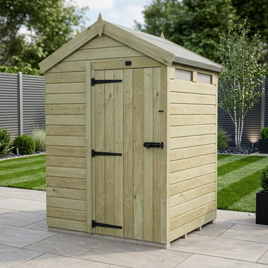 4 x 5 Apex Security Shed 4 x 5 Apex Security Shed