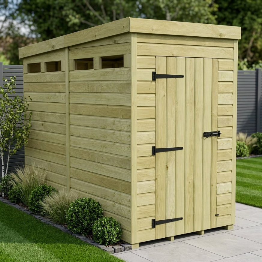 4 x 8 Security Pent Shed 4 x 8 Security Pent Shed