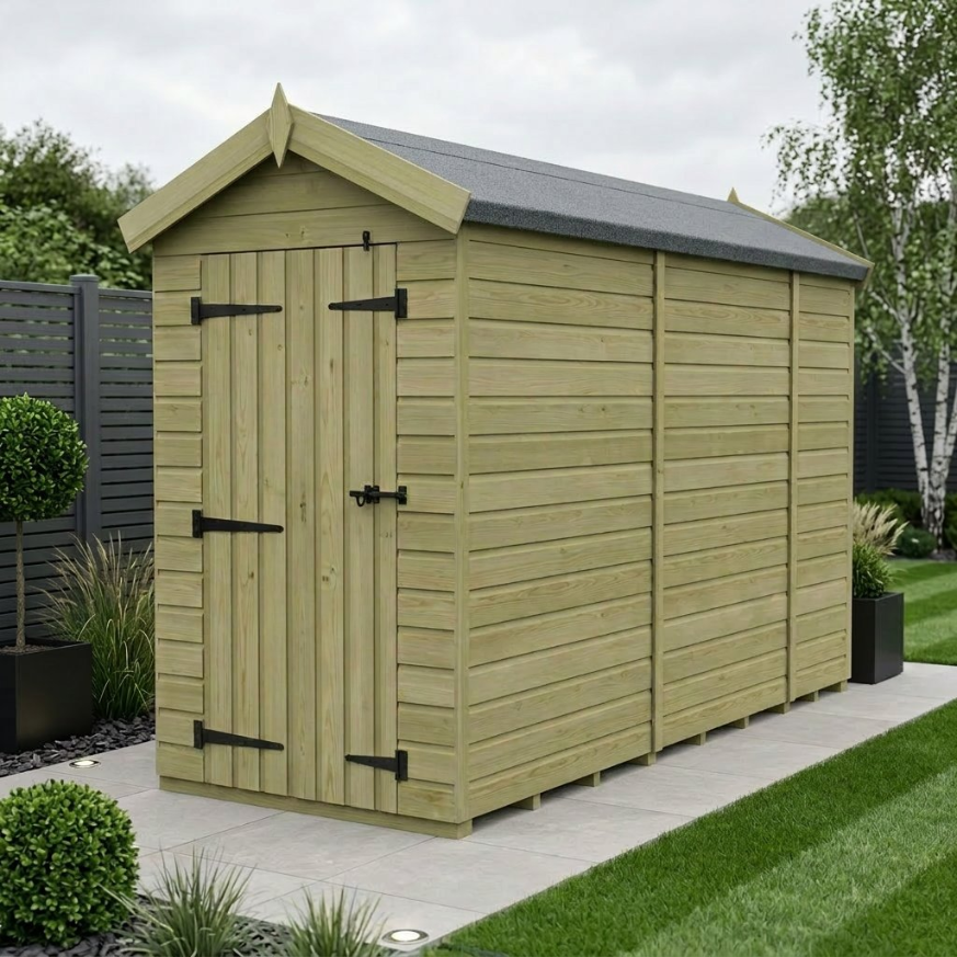 4 x 9 Apex Shed Double Door, No Windows 4 x 9 Apex Shed Double Door, No Windows
