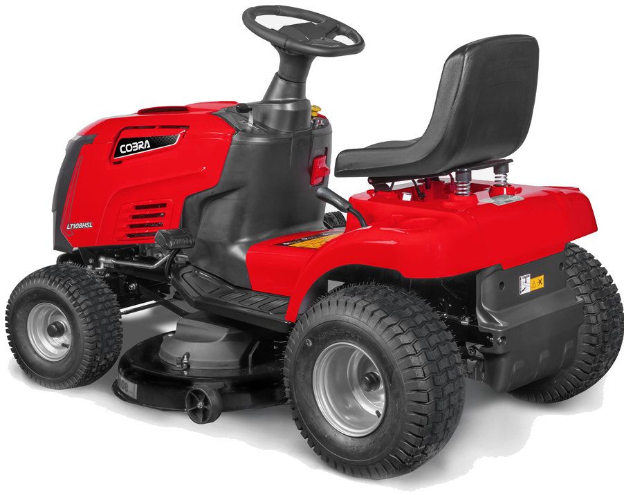 Cobra LT108HSL Ride-On Tractor Mower 108cm / 452cc / Hydro (Side Discharge) Cobra LT108HSL Ride-On Tractor Mower 108cm / 452cc / Hydro (Side Discharge)