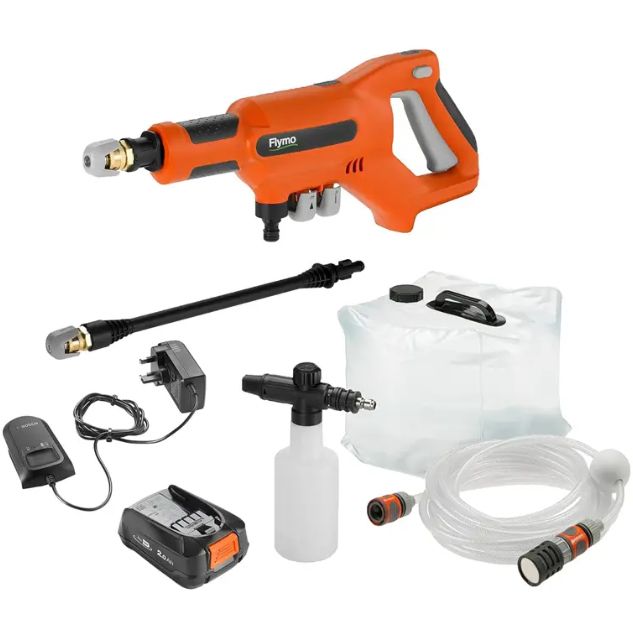 Flymo Easiclean Plus Li Cordless Presssure Washer KIT 18v / 2.5Ah Flymo Easiclean Plus Li Cordless Presssure Washer KIT 18v / 2.5Ah