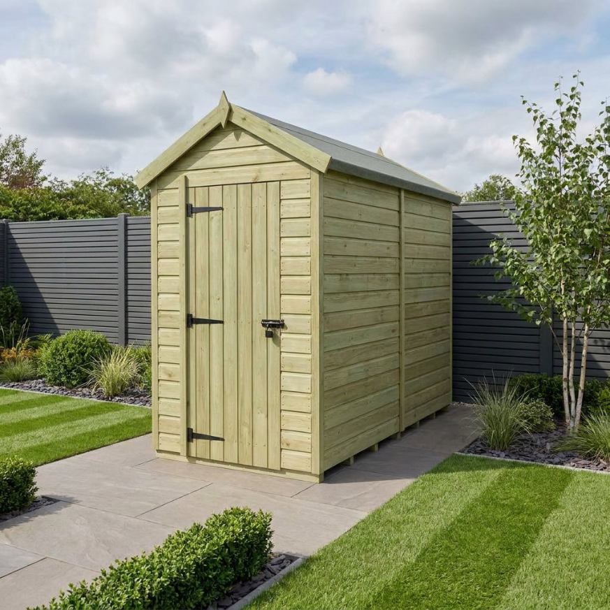 5 x 7 Apex Shed Single Door, No Windows 5 x 7 Apex Shed Single Door, No Windows