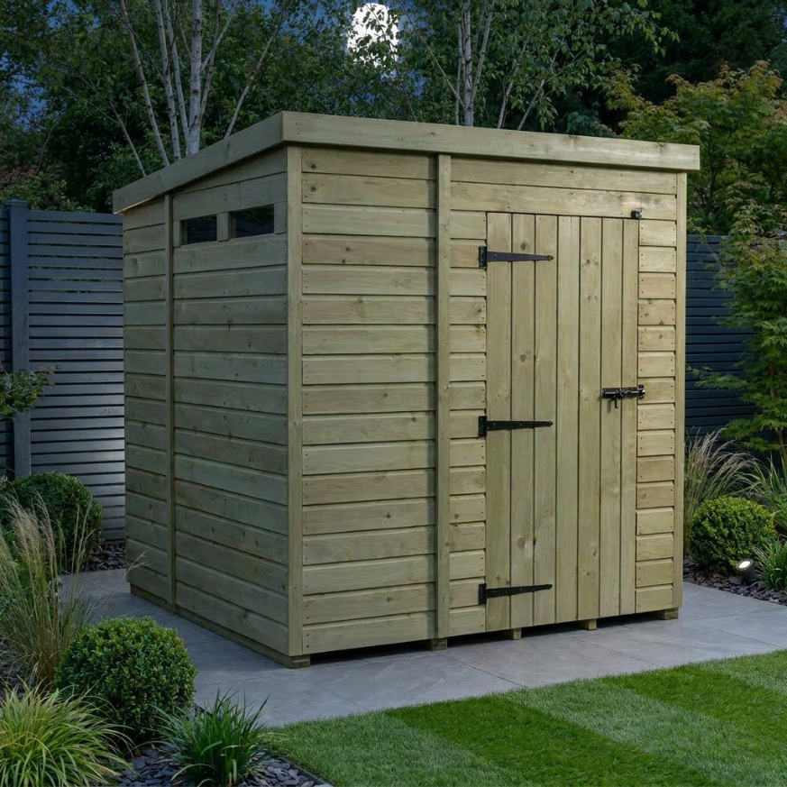 5 x 7 Security Pent Shed 5 x 7 Security Pent Shed