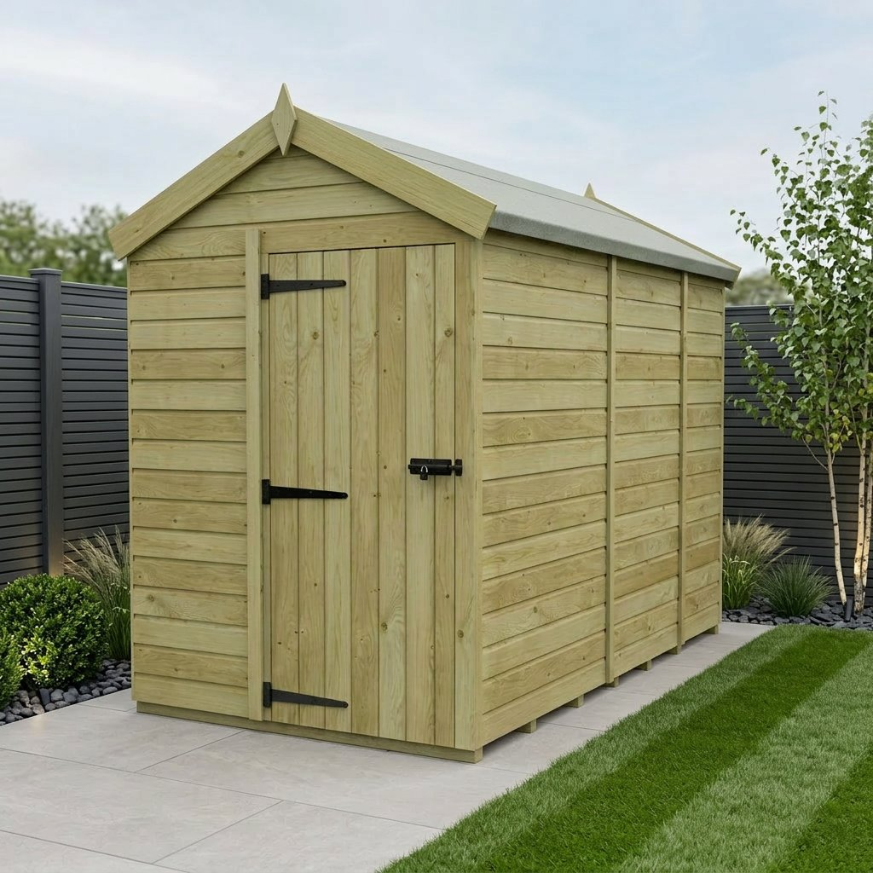 5 x 9 Apex Shed Single Door, No Windows 5 x 9 Apex Shed Single Door, No Windows