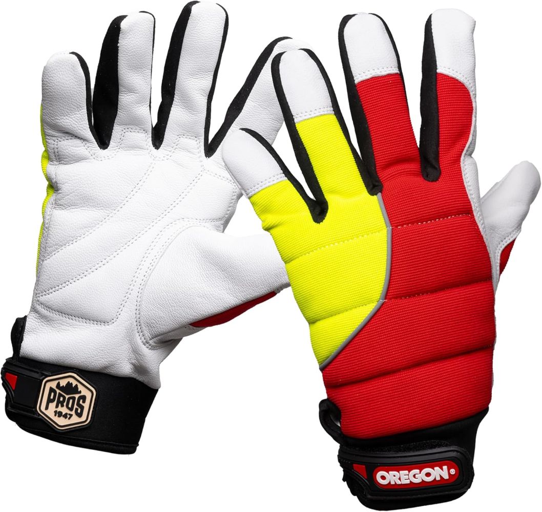 Oregon Protect Pro Gloves  Red/Yellow - Medium 9