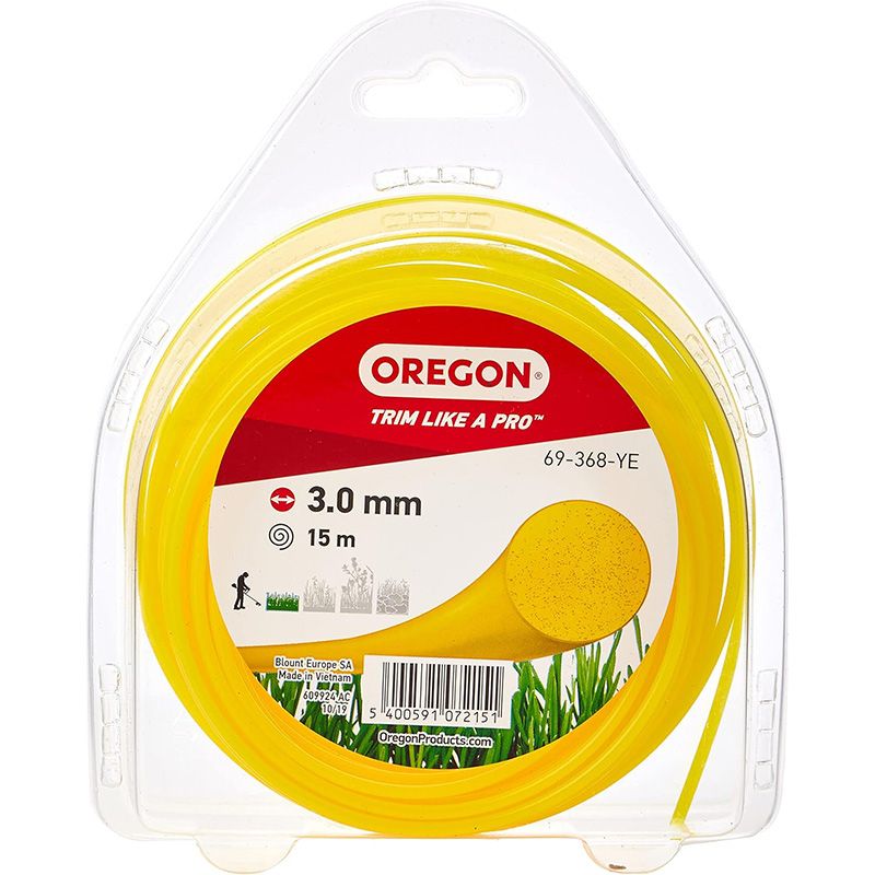 Oregon Trimmer Line - YELLOW ROUND 3.0mm x 15m