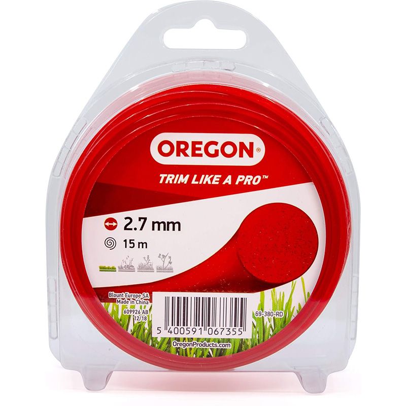 Oregon Trimmer Line - RED ROUND 2.7mm x 15m Oregon Trimmer Line - RED ROUND 2.7mm x 15m