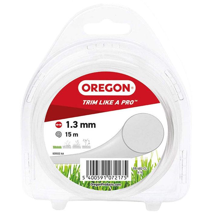 Oregon Trimmer Line - CLEAR ROUND 1.3mm x 15m Oregon Trimmer Line - CLEAR ROUND 1.3mm x 15m