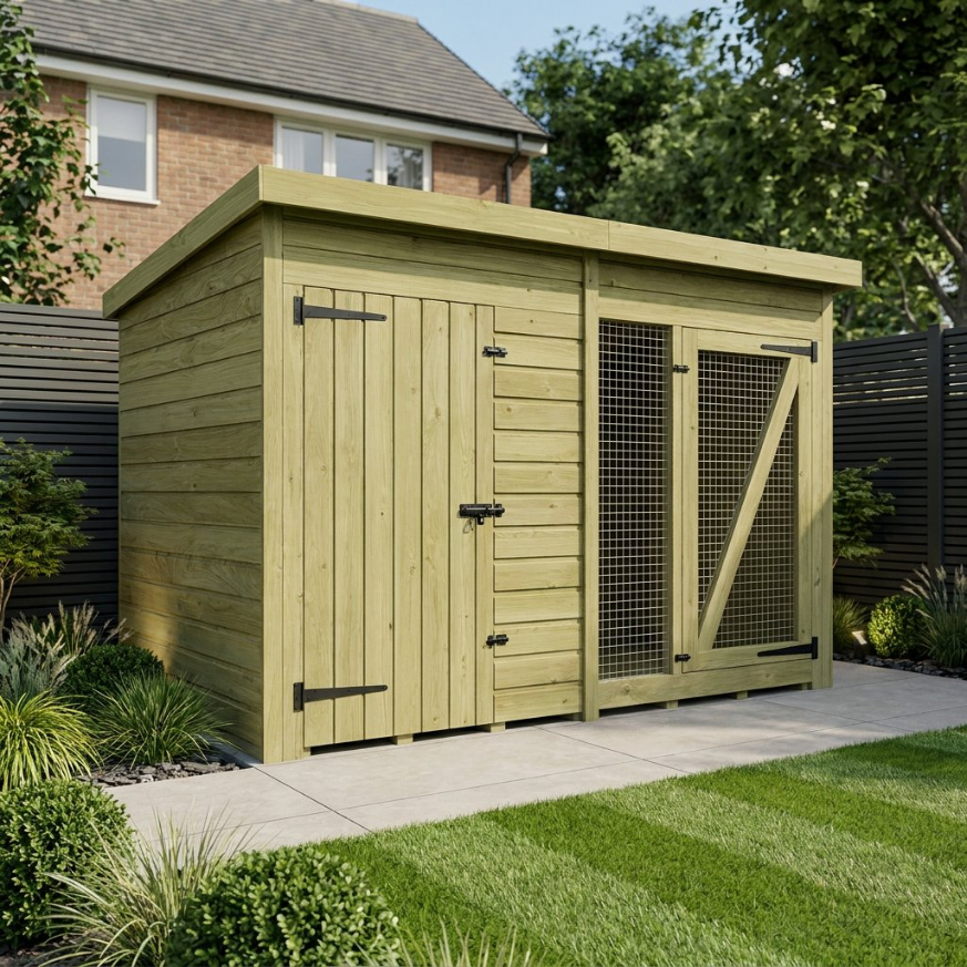 6 x 4 Dog Kennel And Run 6 x 4 Dog Kennel And Run