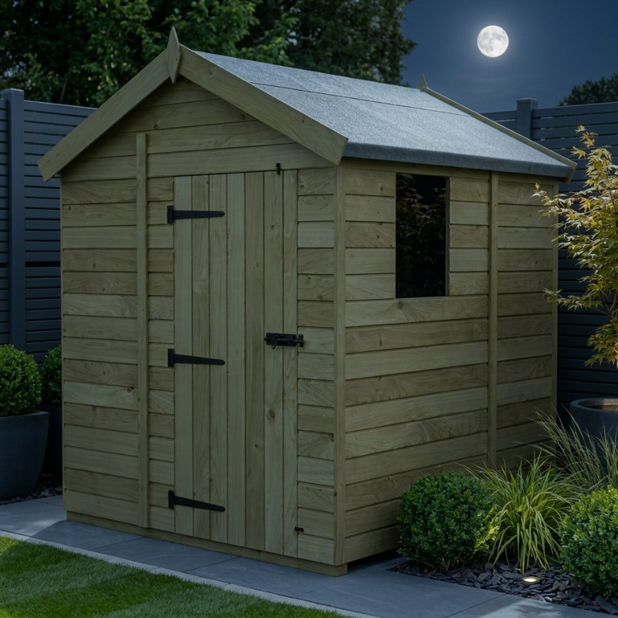 6 x 5 Apex Shed Single Door, With Windows 6 x 5 Apex Shed Single Door, With Windows