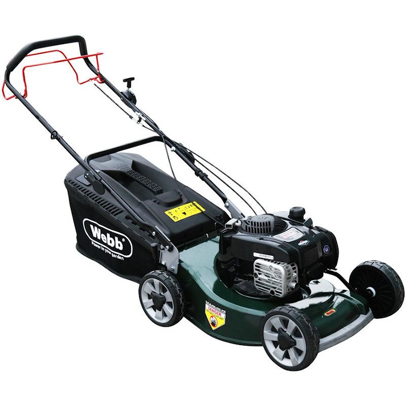 Webb R19ALSP Self Propelled Petrol Rotary Lawn Mower 48cm Alloy / Disc Bladed Webb R19ALSP Self Propelled Petrol Rotary Lawn Mower 48cm Alloy / Disc Bladed
