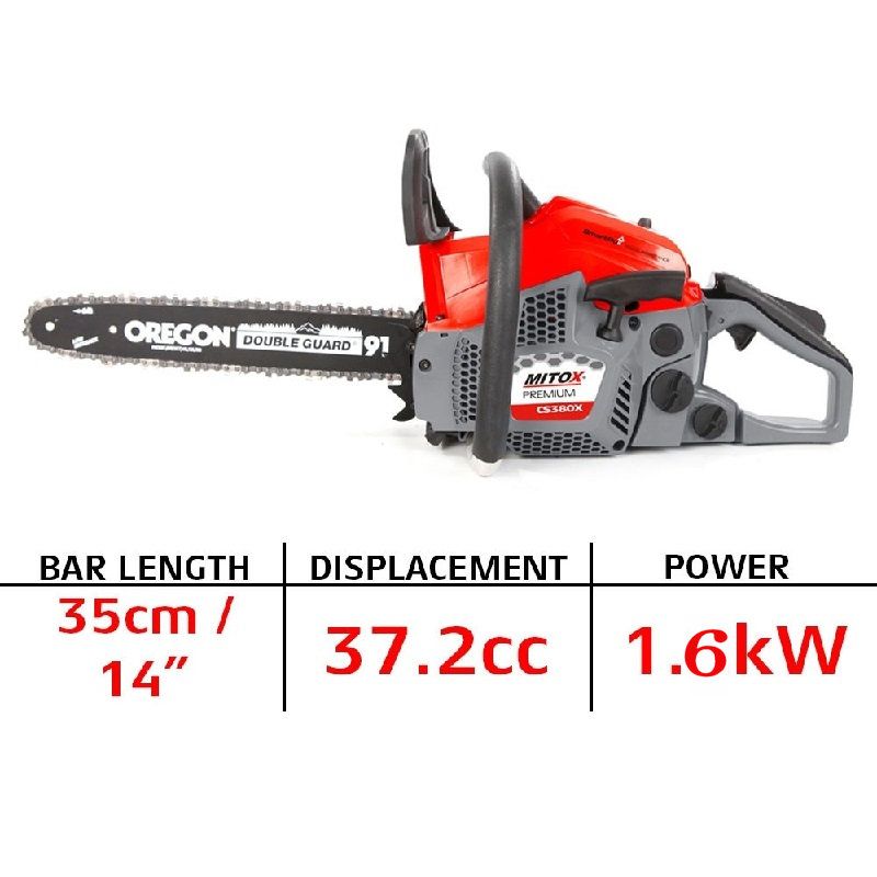 Mitox 385CSX Premium Petrol Chainsaw 35cm / 38.5cc Mitox 385CSX Premium Petrol Chainsaw 35cm / 38.5cc