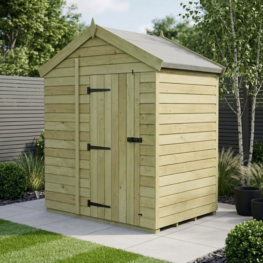 7 x 4 Apex Shed Single Door, No Windows 7 x 4 Apex Shed Single Door, No Windows