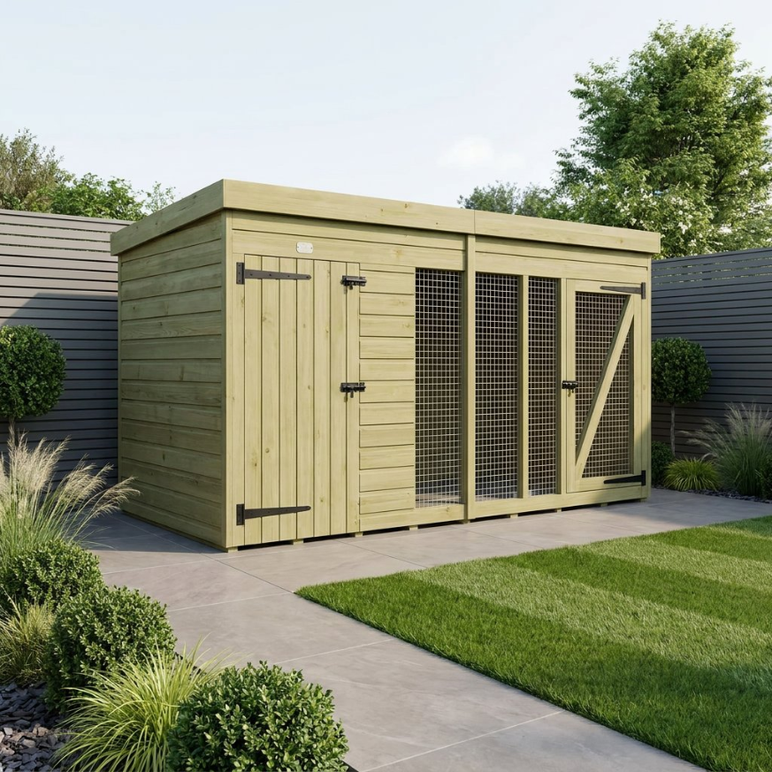8 x 4 Dog Kennel And Run 8 x 4 Dog Kennel And Run