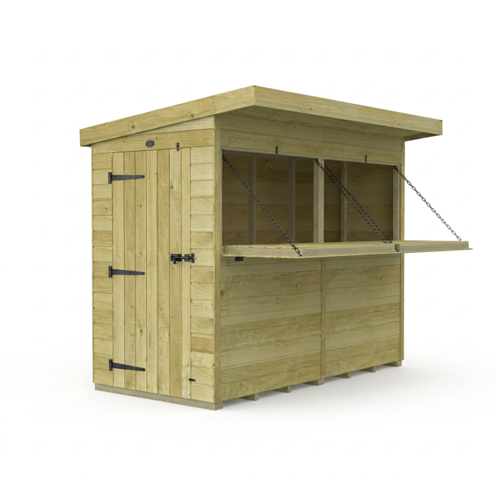8 x 4 Garden Bar with Serving Hatch