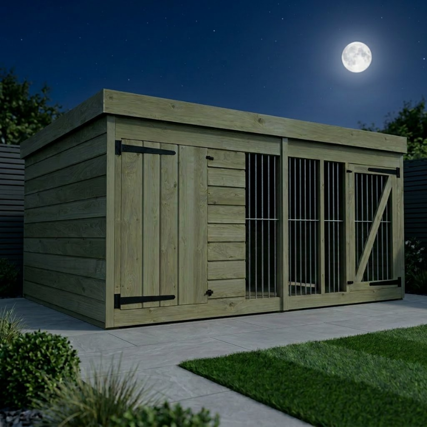 8 x 6 Dog Kennel And Run 8 x 6 Dog Kennel And Run
