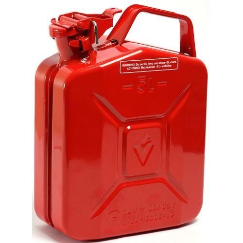 Red Metal Fuel Jerry Petrol Can 5L Red Metal Fuel Jerry Petrol Can 5L