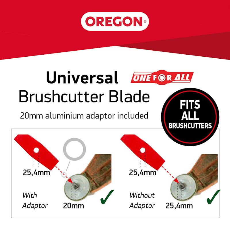 Oregon Universal 10in Tri-blade Brushcutter Blade 295496-0 - For Low and Dense Vegetation Oregon Universal 10in Tri-blade Brushcutter Blade 295496-0 - For Low and Dense Vegetation