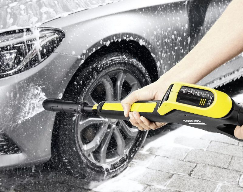 Karcher K5 Electric Pressure Washer with Trolley & T5 Patio Cleaner 145bar / 500 l/hr Karcher K5 Electric Pressure Washer with Trolley & T5 Patio Cleaner 145bar / 500 l/hr