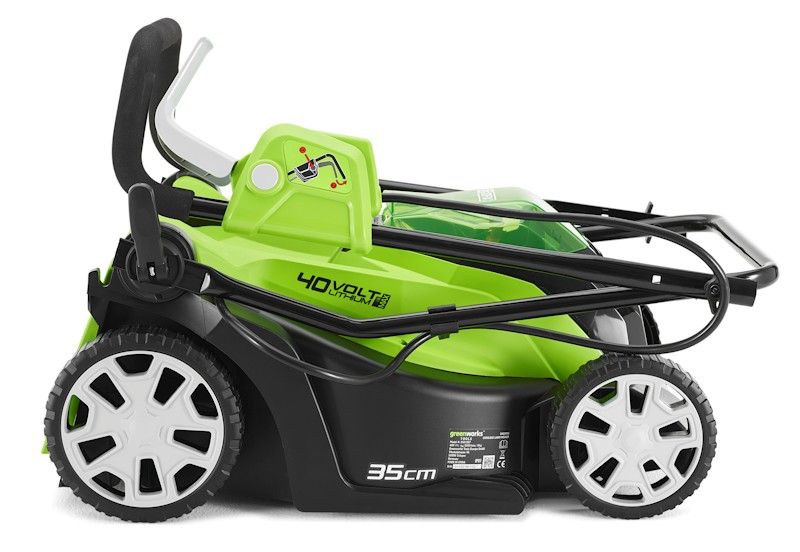 Greenworks G40LM35K2 Cordless Lawnmower Kit 2Ah / 40v / 35cm inc Battery / Charger