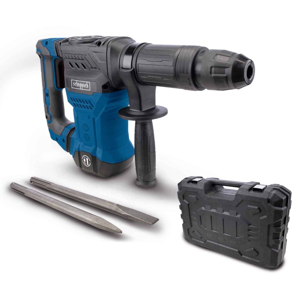 Scheppach AB1500X Demolition Hammer, 1300W, SDS-Max Tool Holder, 20J Impact Energy