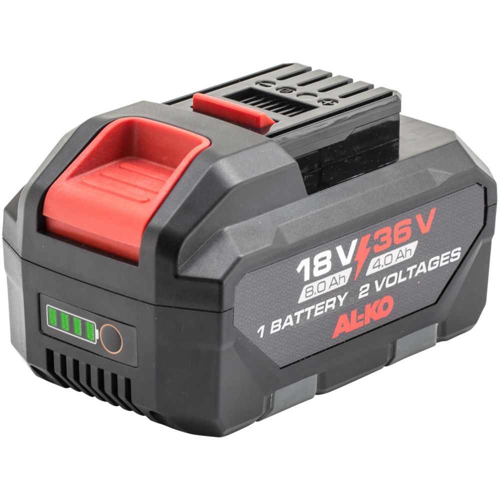 AL-KO 18V / 36V Dual Voltage B160.6 Li Battery (8.0Ah / 4.0Ah) - New 2026