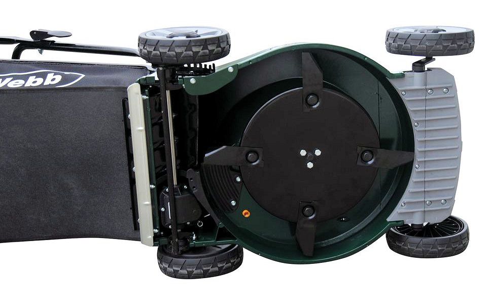 Webb R19ALSP Self Propelled Petrol Rotary Lawn Mower 48cm Alloy / Disc Bladed Webb R19ALSP Self Propelled Petrol Rotary Lawn Mower 48cm Alloy / Disc Bladed