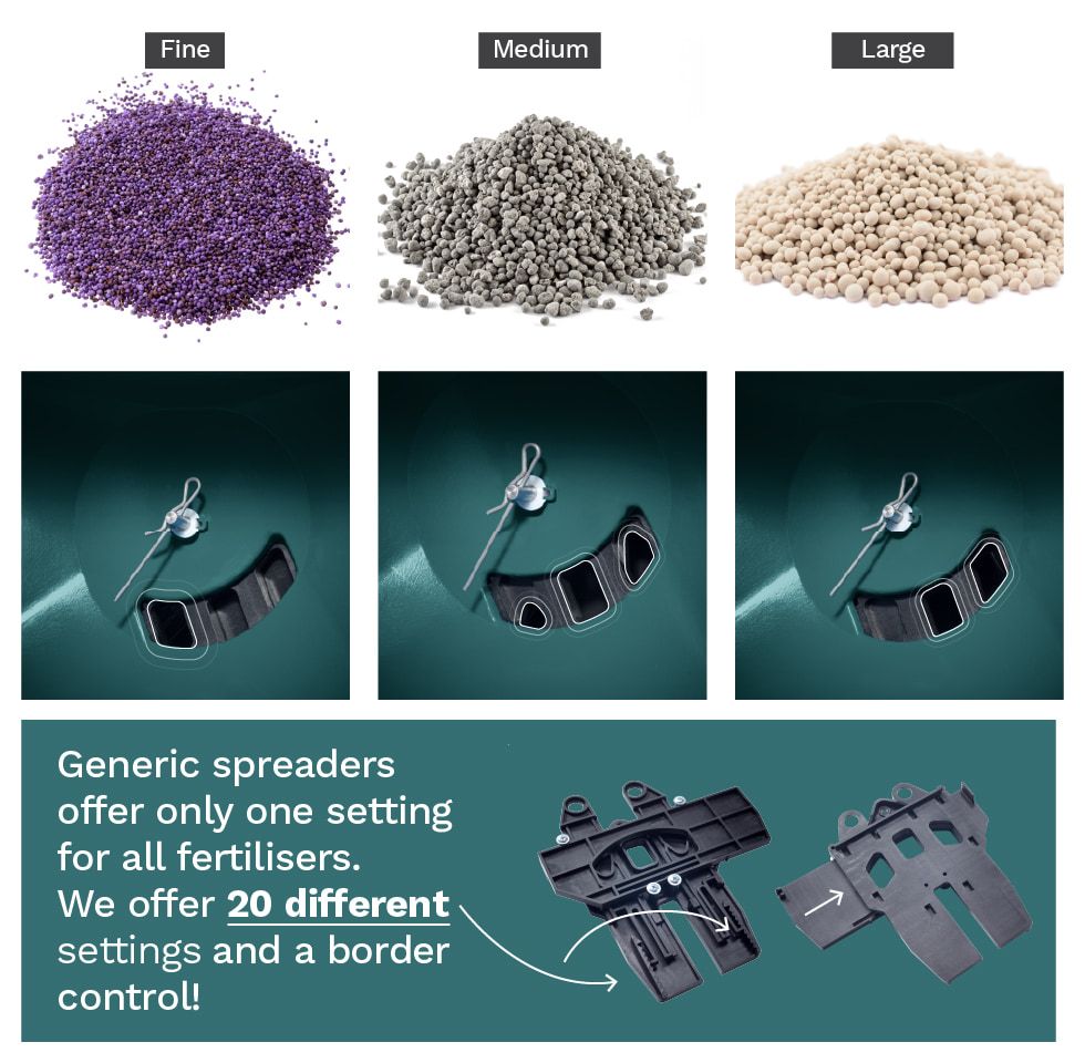Cresco Castle Tools Quality Summer / Winter Broadcast Spreader 26kg CR10SWG Cresco Castle Tools Quality Summer / Winter Broadcast Spreader 26kg CR10SWG