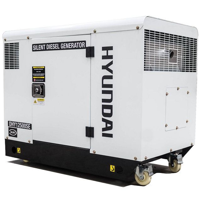 DHY12500SE Hyundai 230v Mains Standby Silenced Diesel Generator 10kW / 12.5kVA DHY12500SE Hyundai 230v Mains Standby Silenced Diesel Generator 10kW / 12.5kVA