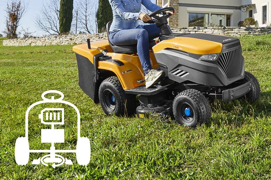 Stiga Estate 598e Premium Cordless Ride-On Lawnmower 98cm 48v 40Ah Stiga Estate 598e Premium Cordless Ride-On Lawnmower 98cm 48v 40Ah