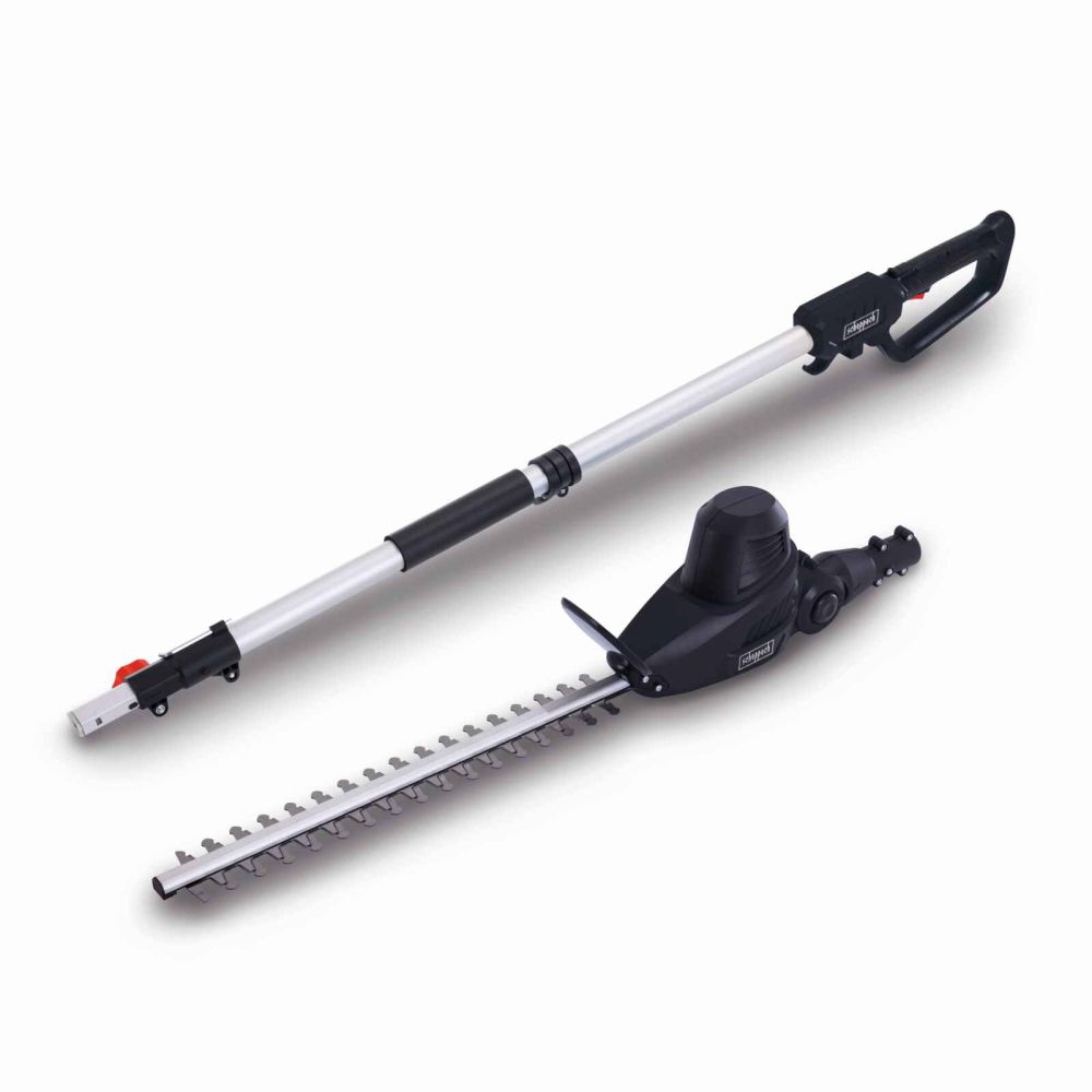 Scheppach ETHT500 Telescopic Hedge Trimmer, 500W, 2.16-2.9m Reach, 450mm Cutting Length Scheppach ETHT500 Telescopic Hedge Trimmer, 500W, 2.16-2.9m Reach, 450mm Cutting Length