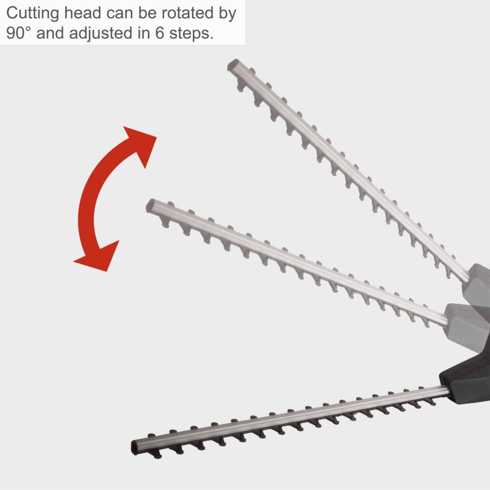 Scheppach ETHT500 Telescopic Hedge Trimmer, 500W, 2.16-2.9m Reach, 450mm Cutting Length Scheppach ETHT500 Telescopic Hedge Trimmer, 500W, 2.16-2.9m Reach, 450mm Cutting Length