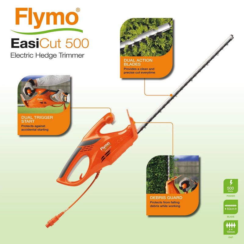 Flymo Easicut 450w Electric Hedge Trimmer 45cm Flymo Easicut 450w Electric Hedge Trimmer 45cm