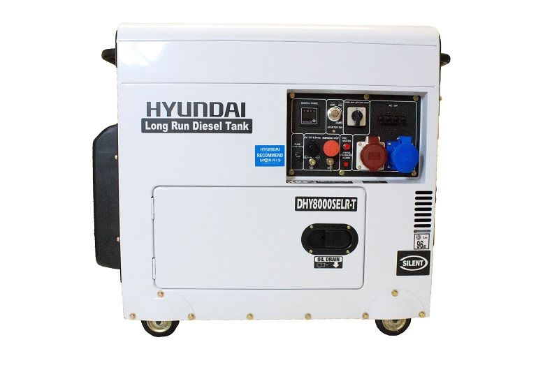 DHY8000SELR-T Hyundai Multi-phase Silenced Long Run Diesel Generator 6kW / 7.5kVA DHY8000SELR-T Hyundai Multi-phase Silenced Long Run Diesel Generator 6kW / 7.5kVA