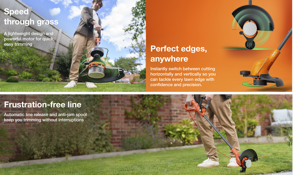 Flymo SimpliTrim 230 Plus Electric Line Trimmer / Edger 23cm Flymo SimpliTrim 230 Plus Electric Line Trimmer / Edger 23cm