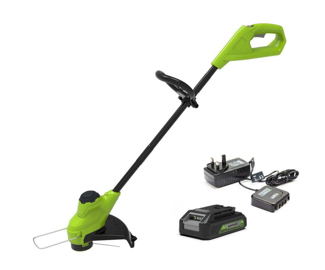 Greenworks 24V 25cm Cordless Grass Trimmer (2AH Battery & Charger) Greenworks 24V 25cm Cordless Grass Trimmer (2AH Battery & Charger)