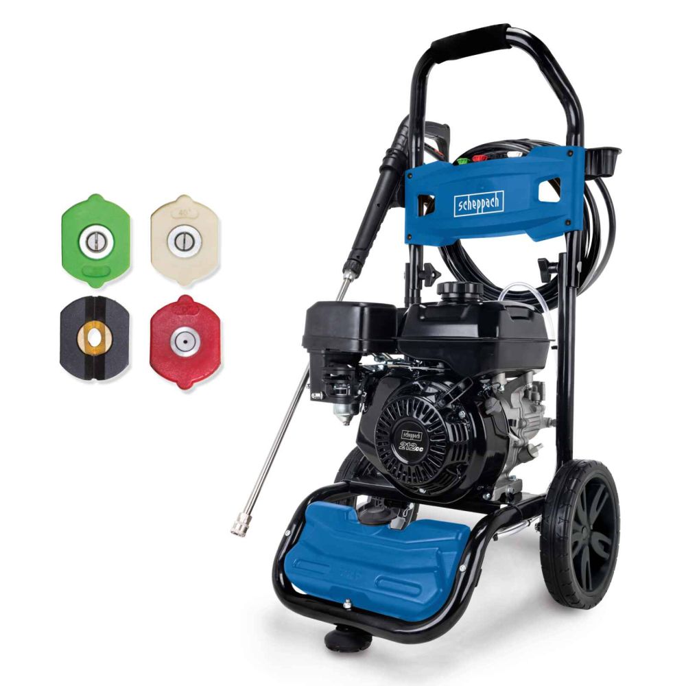 Scheppach HCP5000 Pressure Washer, 5.9hp Petrol Engine, 254 Bar, 590 L/h Scheppach HCP5000 Pressure Washer, 5.9hp Petrol Engine, 254 Bar, 590 L/h