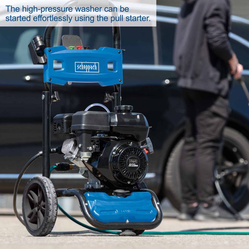 Scheppach HCP5000 Pressure Washer, 5.9hp Petrol Engine, 254 Bar, 590 L/h Scheppach HCP5000 Pressure Washer, 5.9hp Petrol Engine, 254 Bar, 590 L/h
