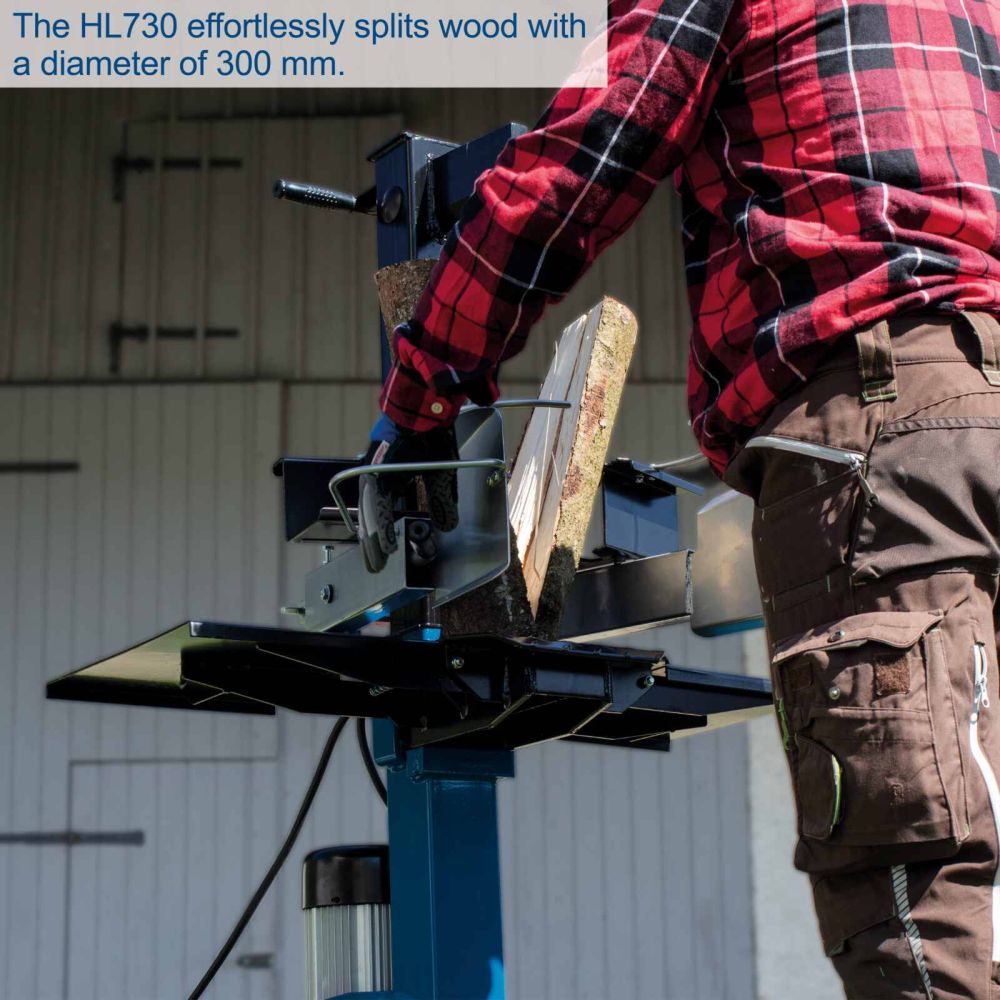 Scheppach HL730 Vertical Log Splitter, 3000W, 7t Force, 550x300mm Log Capacity Scheppach HL730 Vertical Log Splitter, 3000W, 7t Force, 550x300mm Log Capacity