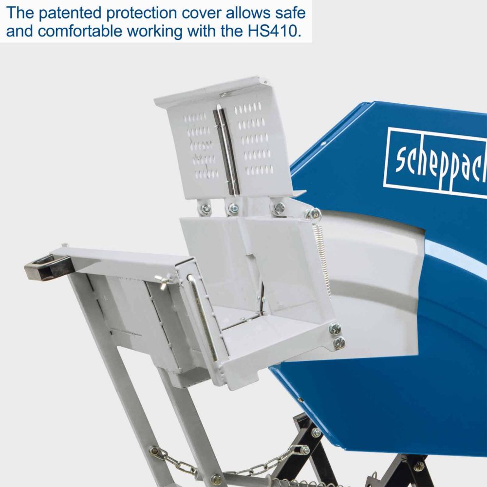 Scheppach HS410 Tilting Log Saw, 2200W, 405mm TCT Blade, 1000x140mm Log Capacity, Patented Safety Flap Scheppach HS410 Tilting Log Saw, 2200W, 405mm TCT Blade, 1000x140mm Log Capacity, Patented Safety Flap